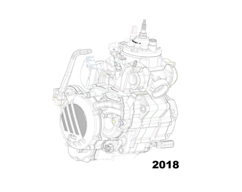 KTM EXC 2018 engine 480