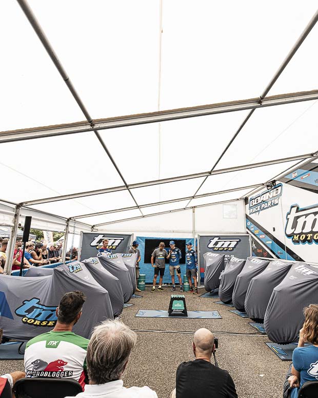 tm moto 2026 präsentation bergamo isde tm moto 2