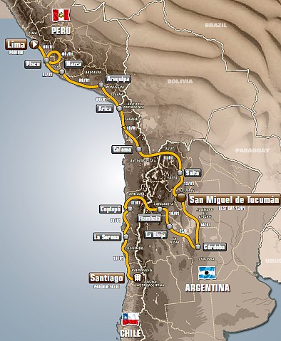 Dakar route2013